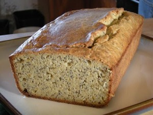 Gluten & Sugar Free Lemon-Lavender Poppy Seed Cake